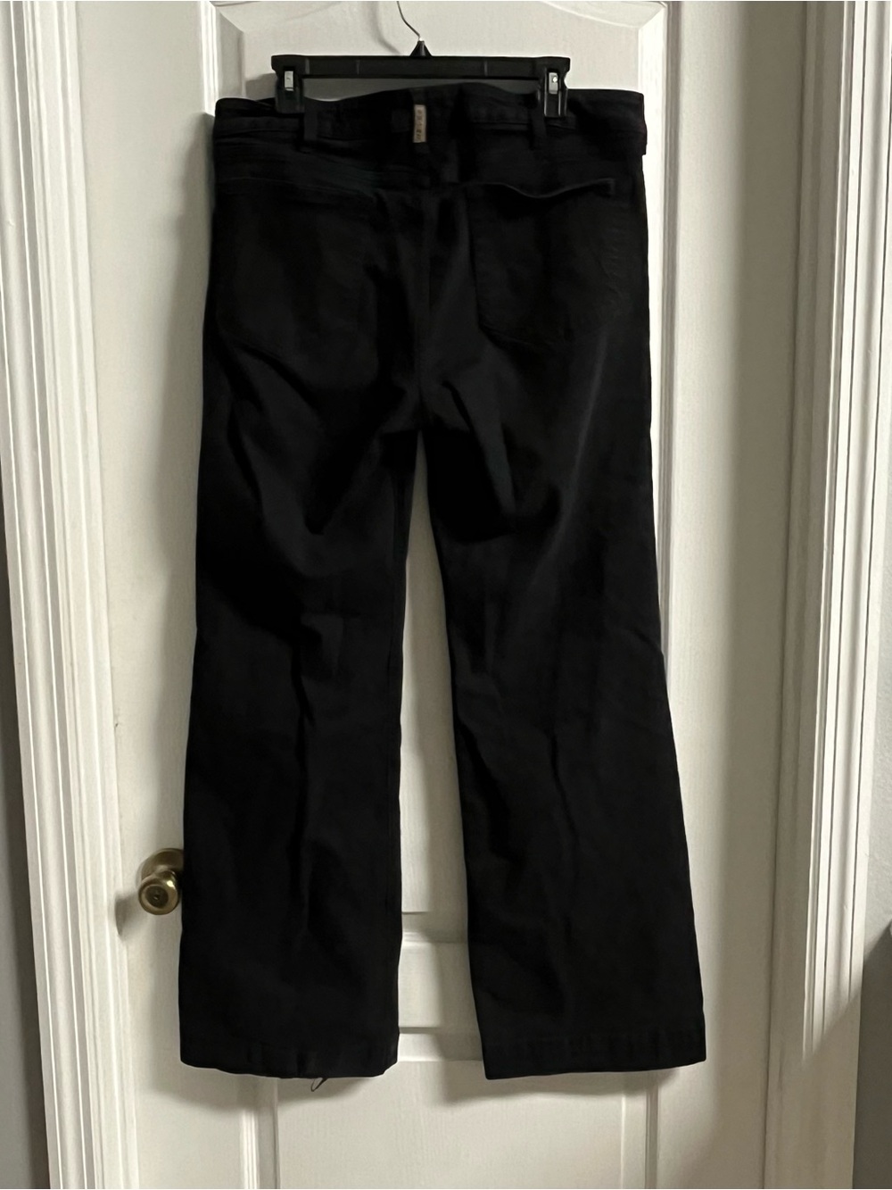Ariat Mid Rise Trousers Black Wide Leg Denim Pants